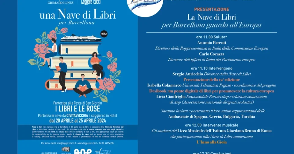 La nave dei libri per Barcellona